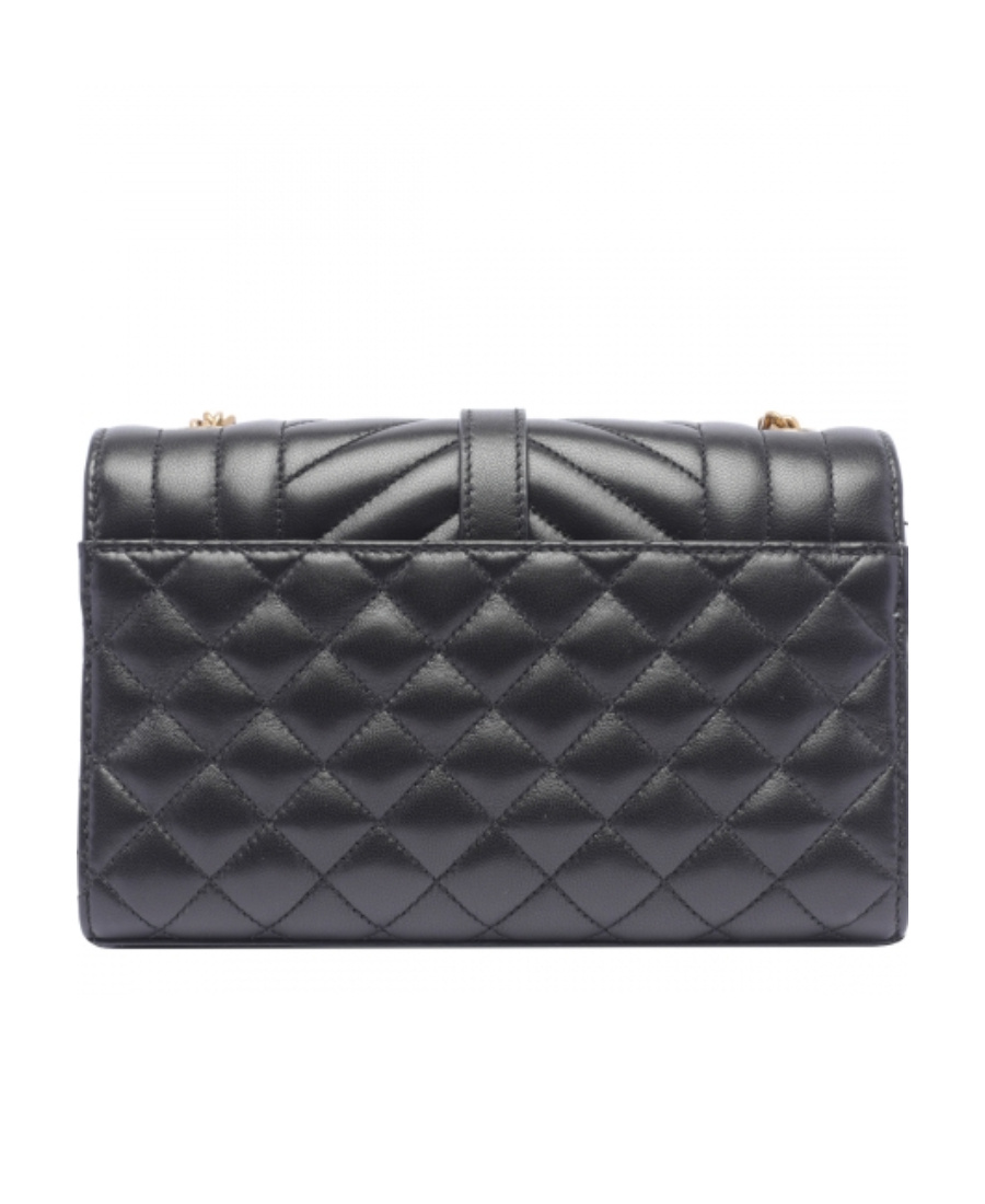 Saint Laurent Small Envelope Quilted Shoulder Bag In Black