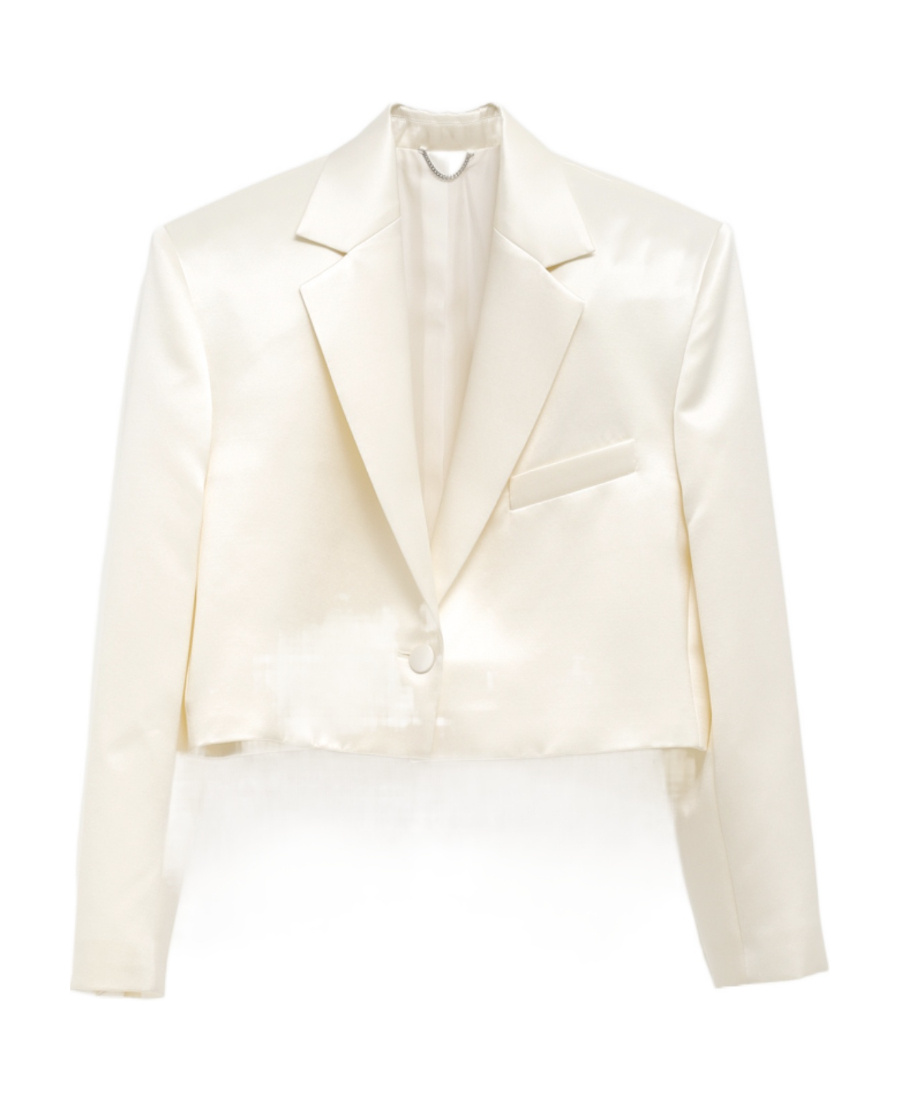 Magda Butrym Short Suit Jacket In Metallic