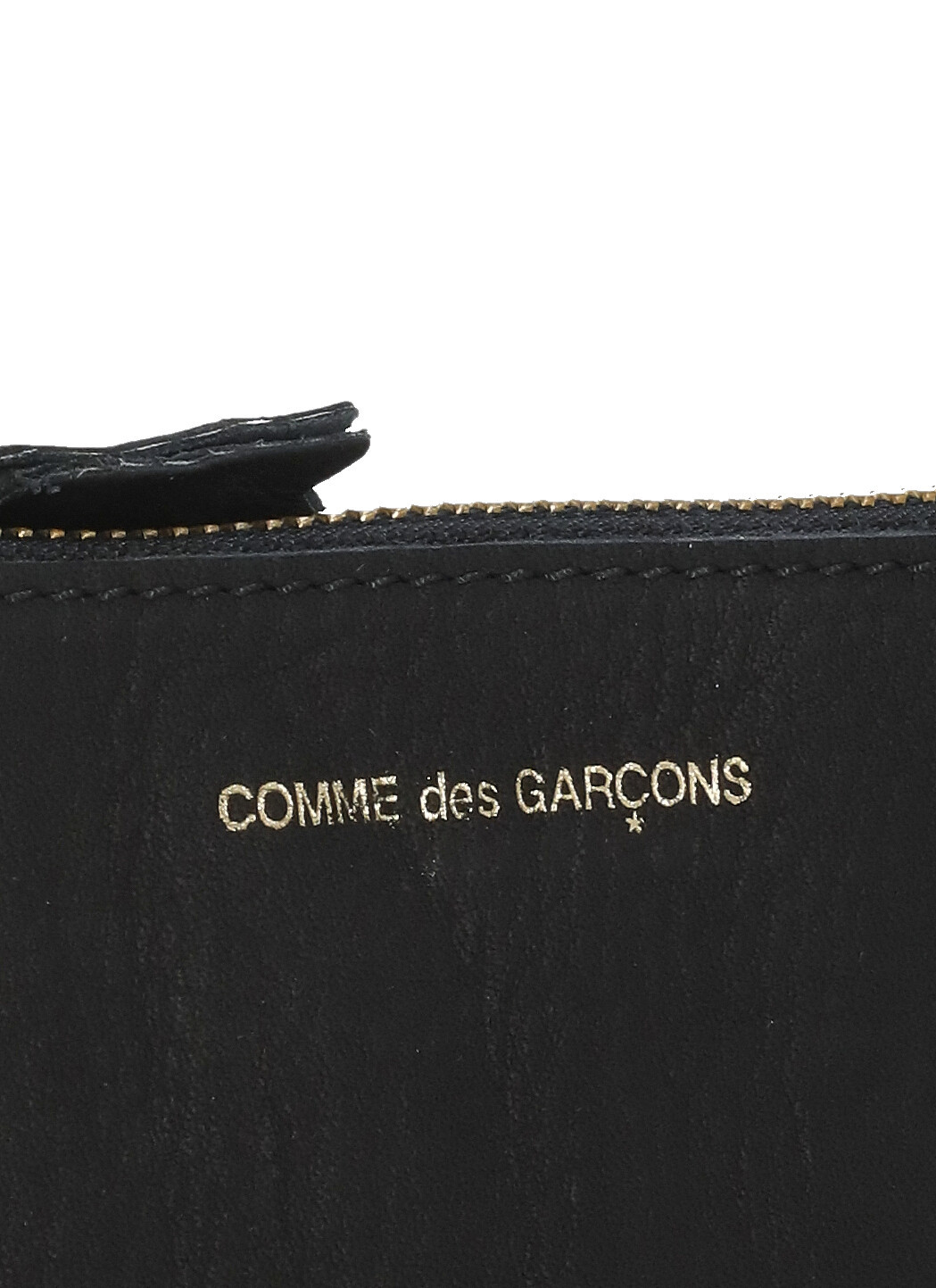 Comme Des Garçons Zip Coin Purse In Black