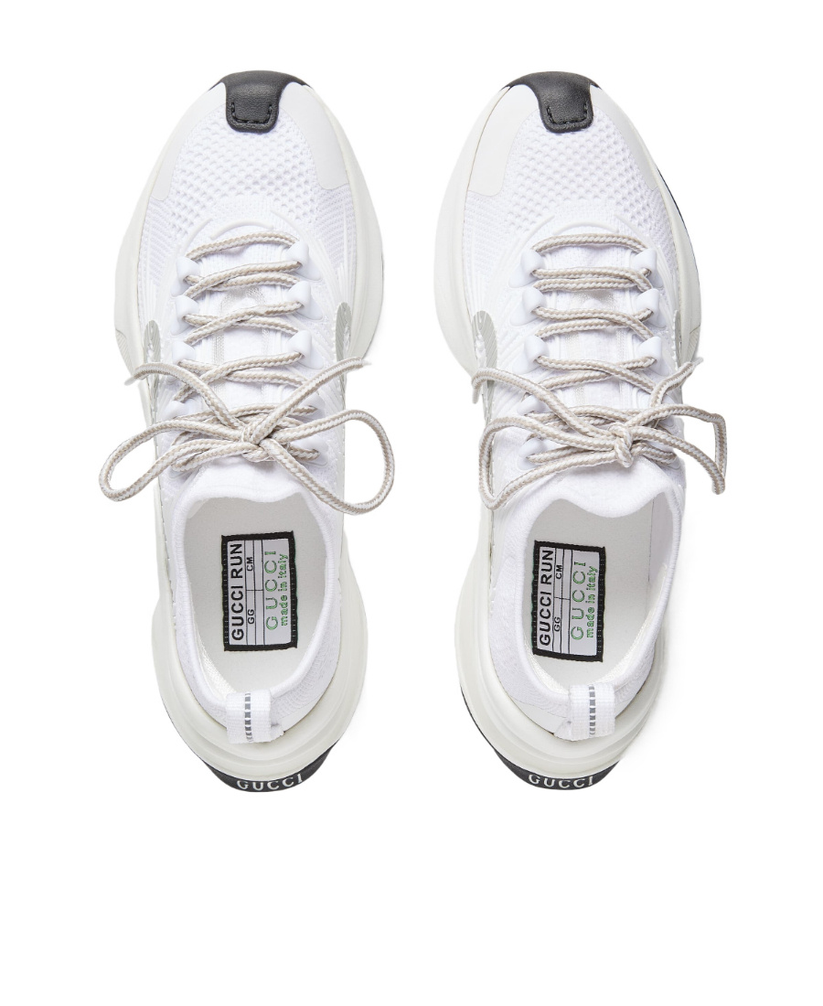 Gucci Run Lace-up Sneakers In White