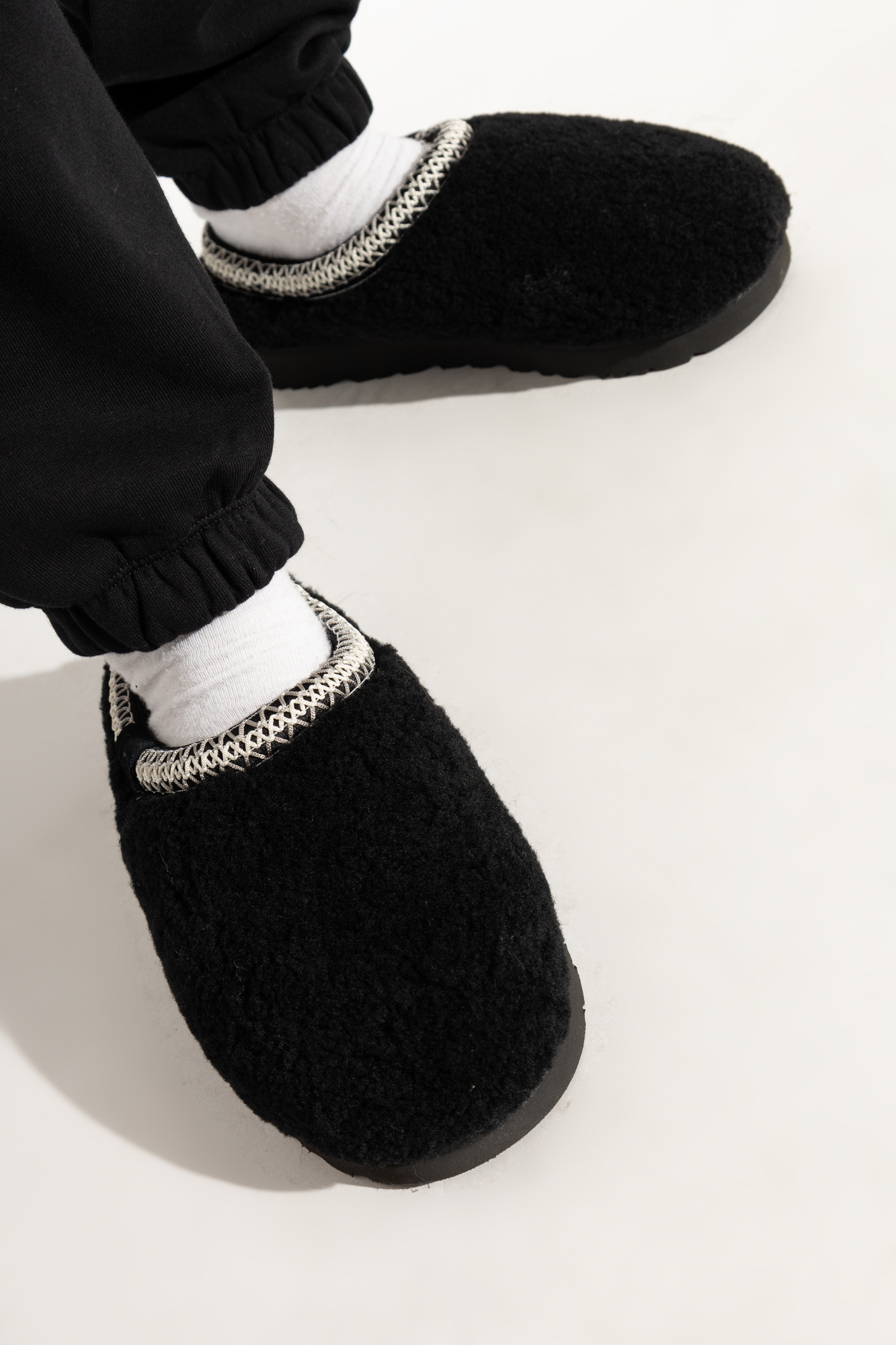 Shop Ugg Tasman Slippers In Black