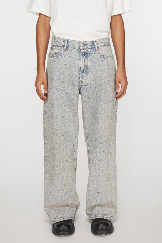 Acne Studios Straight Leg Jeans In Gray