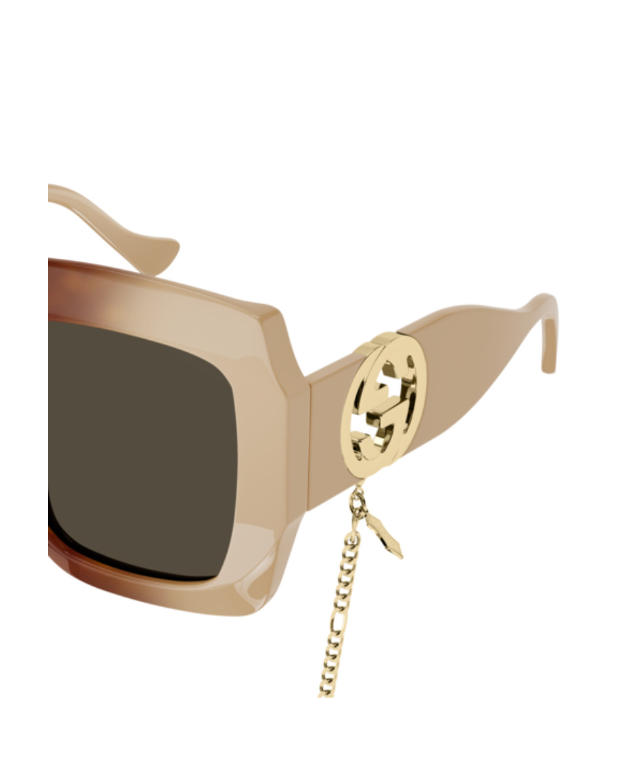 Gucci Tortoiseshell-effect Oversized-frame Sunglasses In Brown