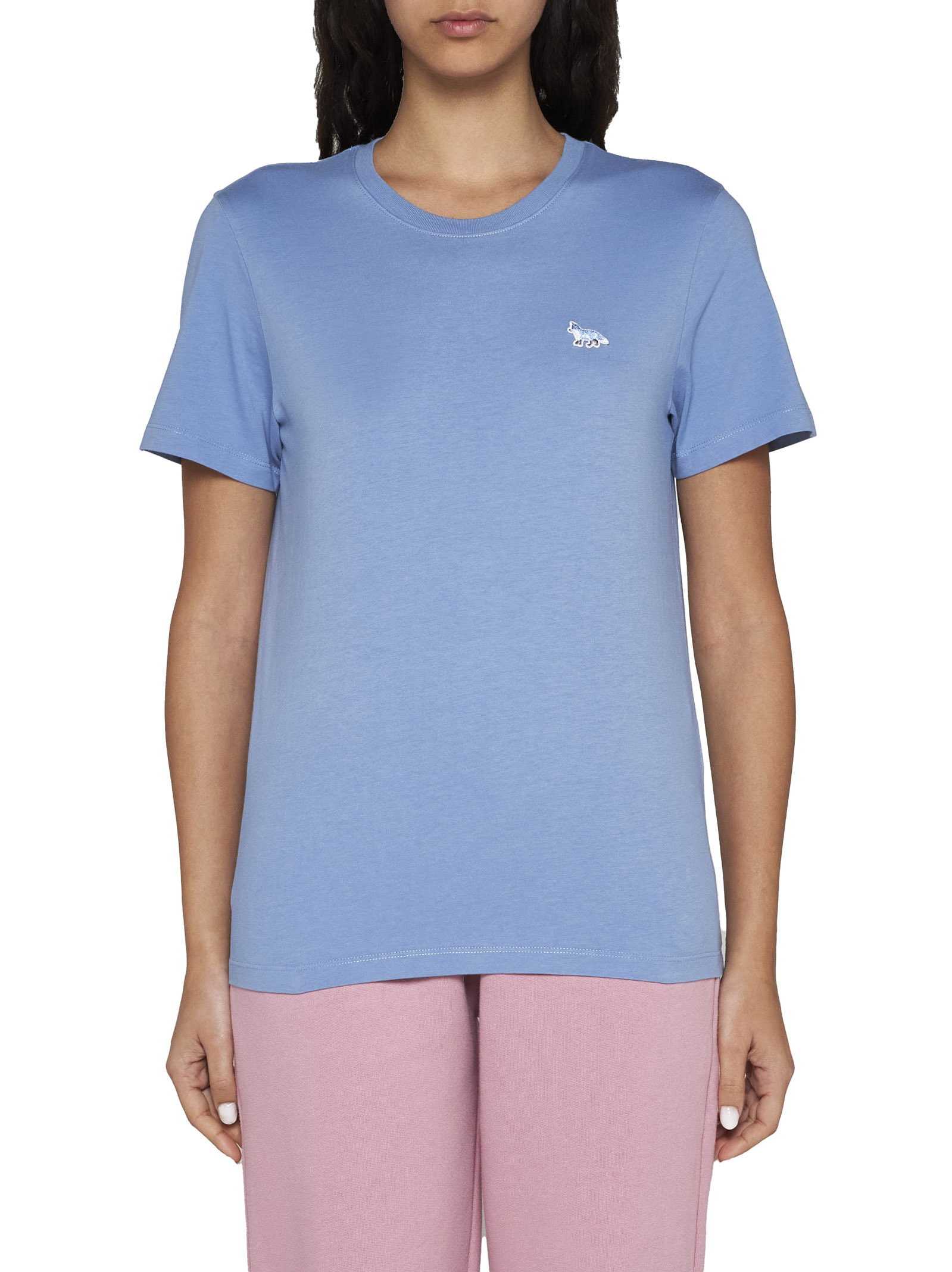 Maison Kitsuné Cotton T-shirt In Blue