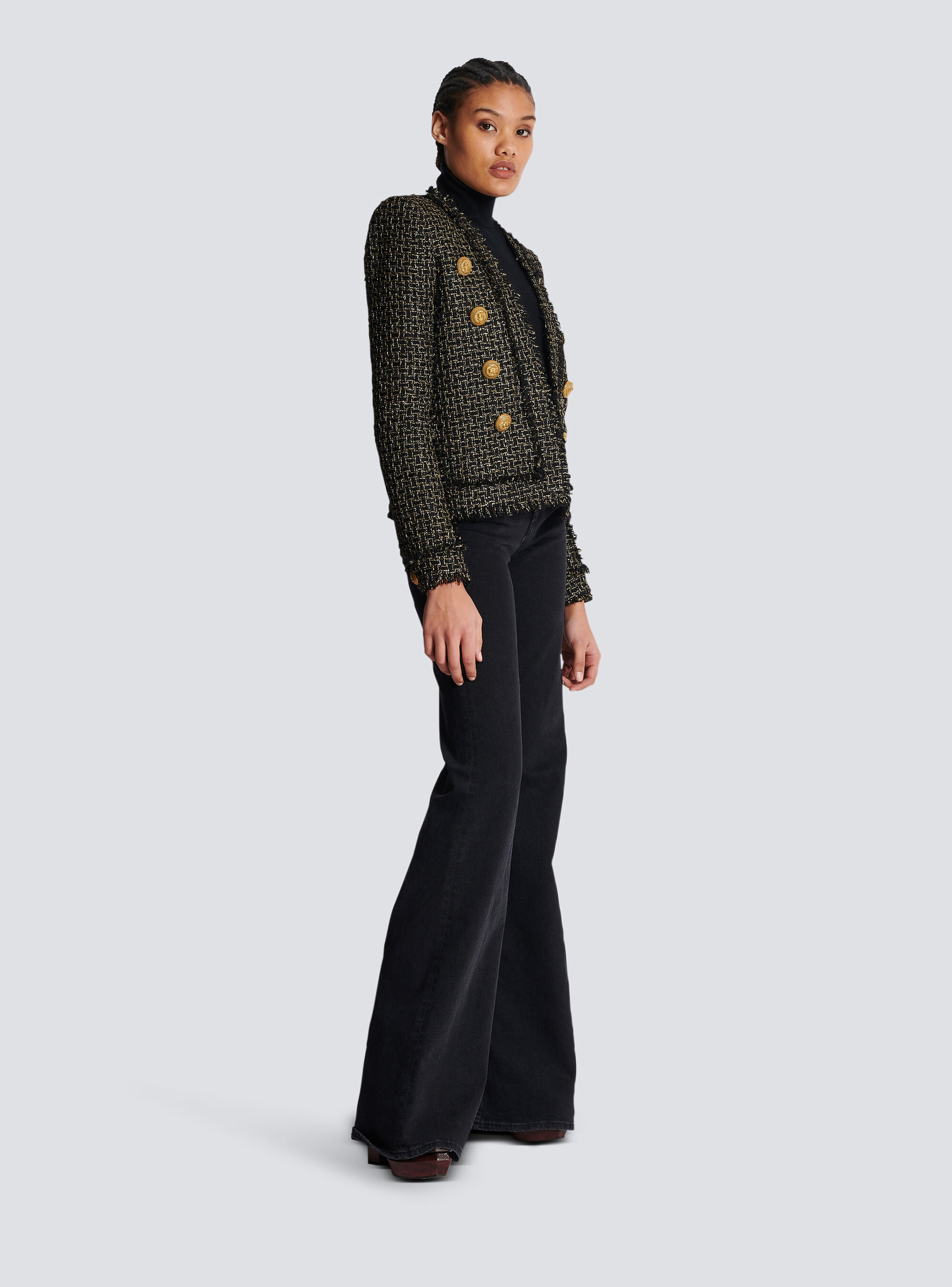 BALMAIN LUREX TWEED JACKET