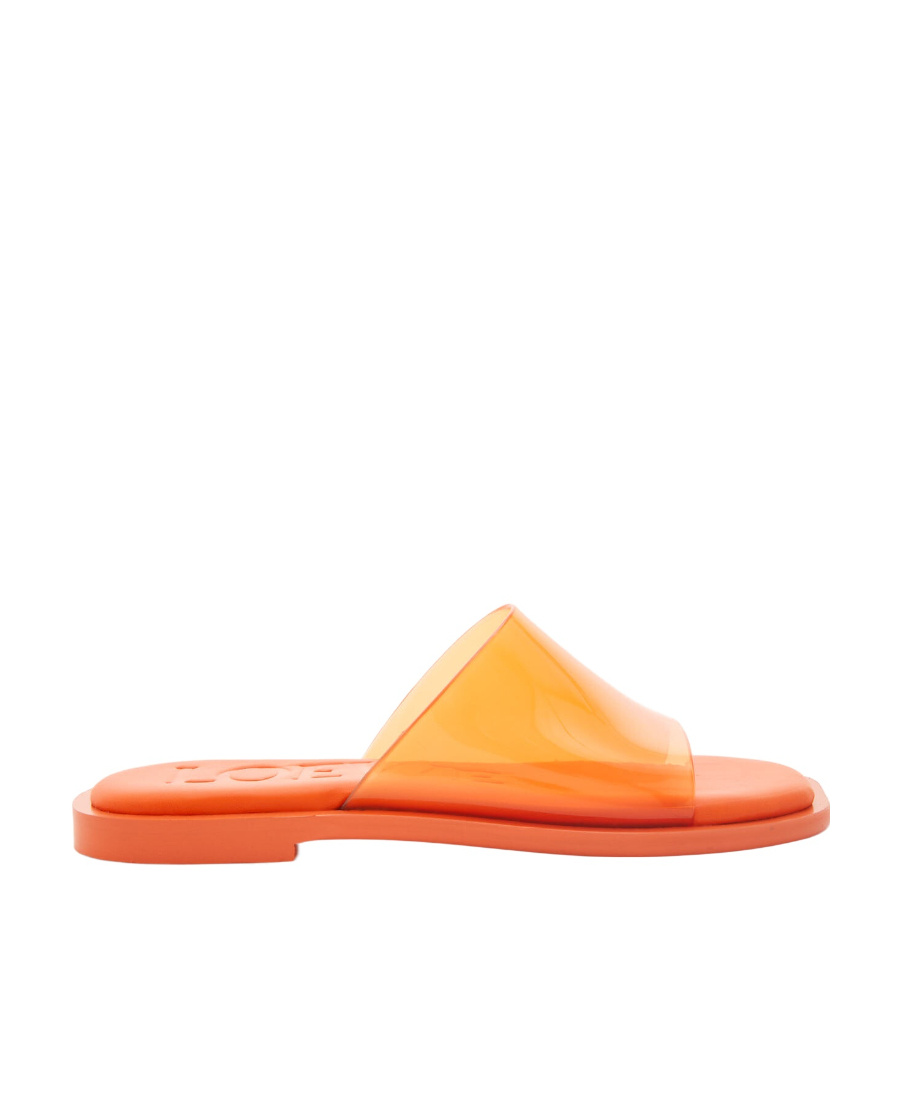 Loewe Petal Slide In Transparent Material In Orange