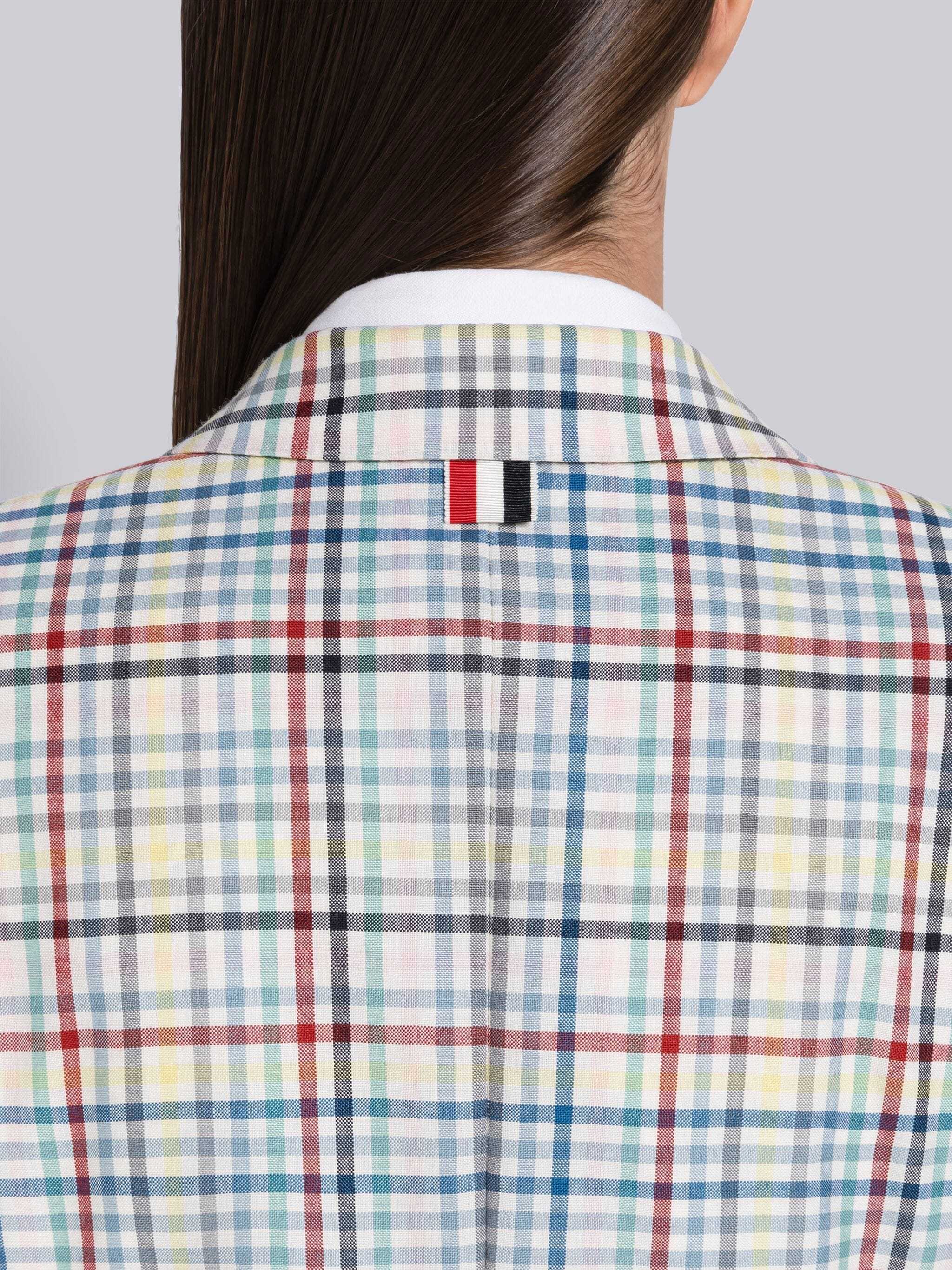 Shop Thom Browne Gingham-check Sports Blazer