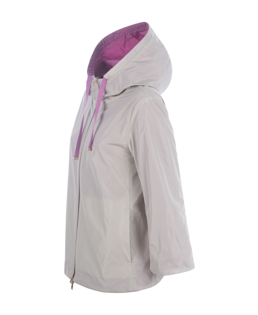 Herno Reversible Zipped Hooded Jacket In Gray