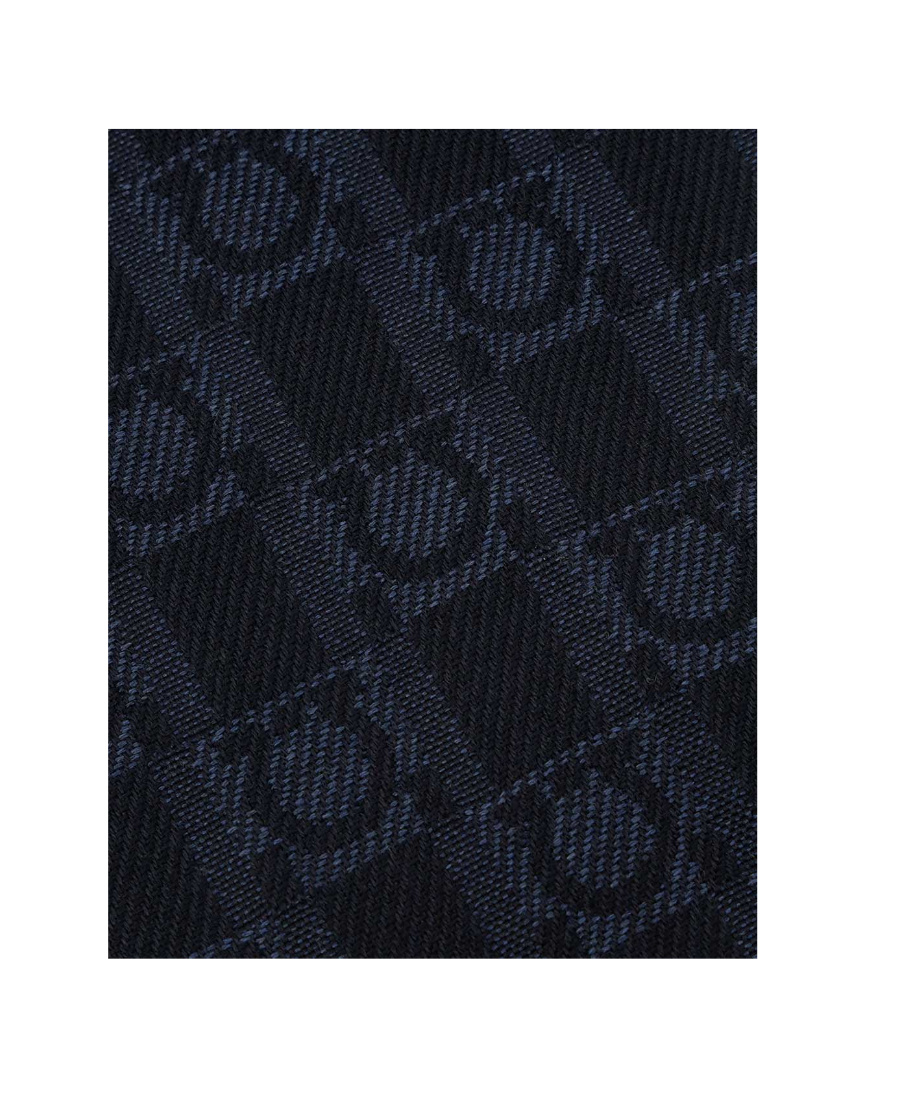 Ferragamo Logo Scarf In Black