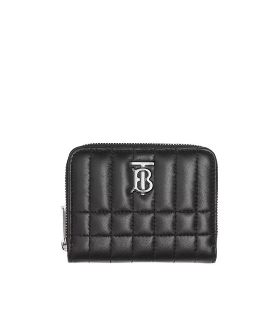 Burberry Lola Quilted Leather Wallet In Black