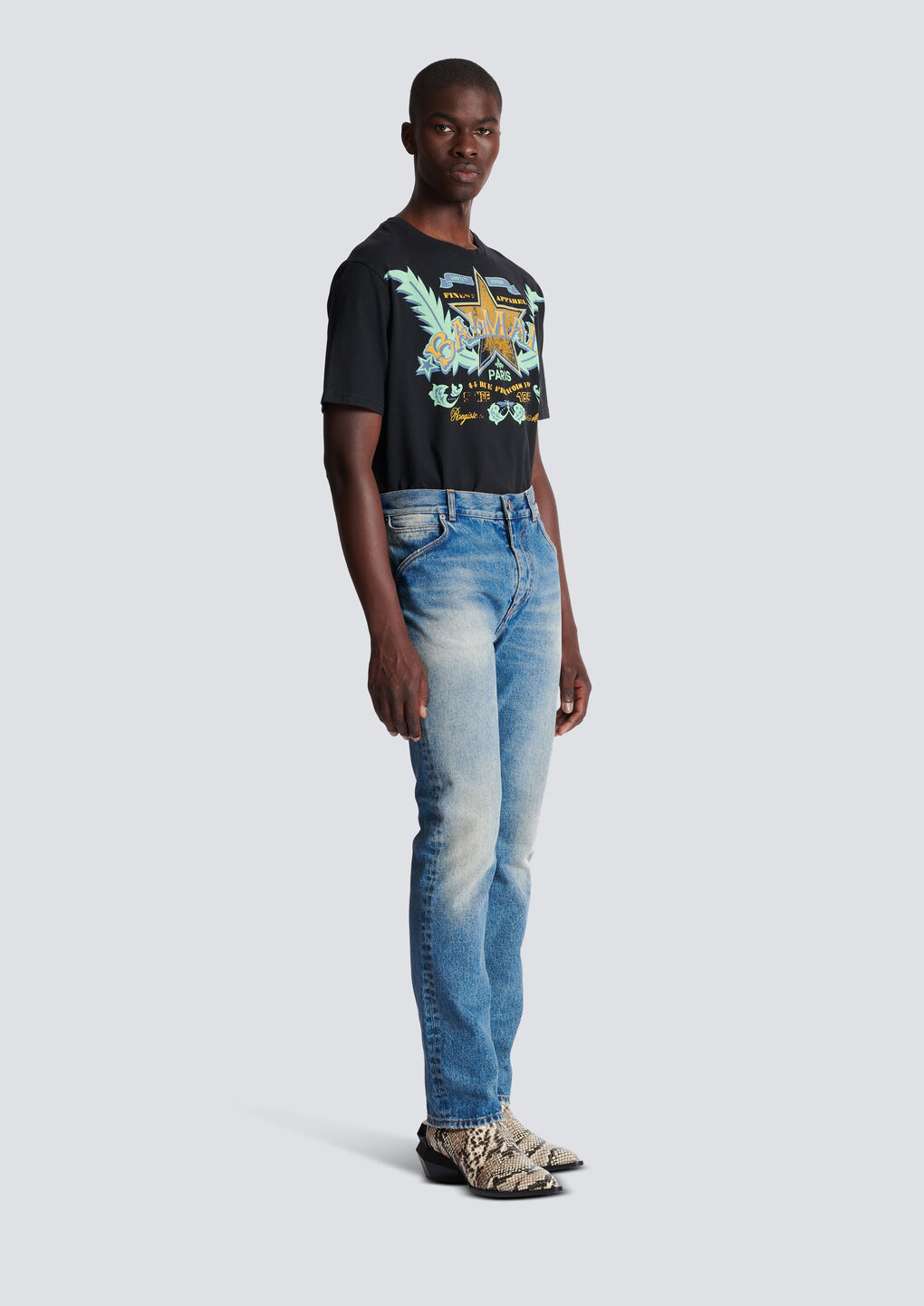 Balmain Mid-rise Straight-leg Jeans In Blue