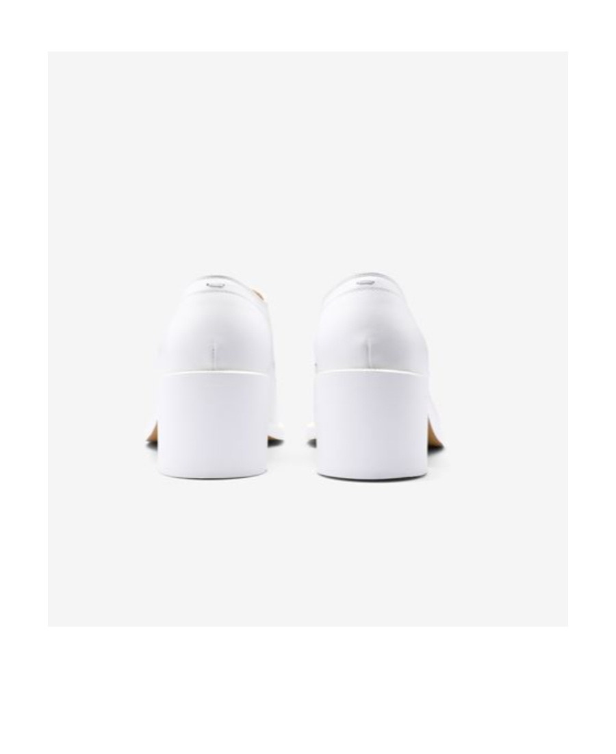 Maison Margiela Tabi 55mm Lace-up Shoes In White