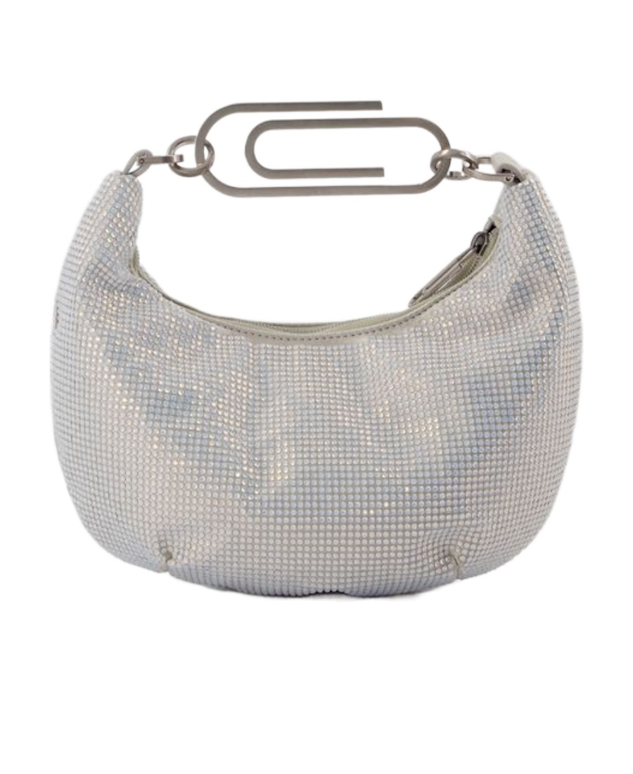 Off-white Sequinned Mini Bag In Gray