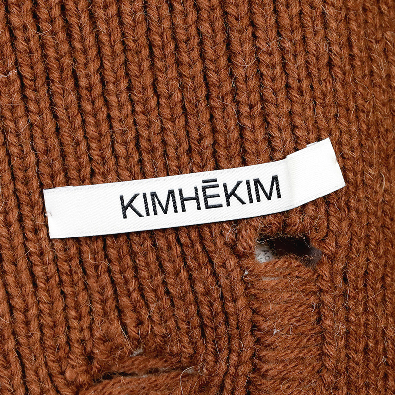 Kimhēkim Thin Shoulder Strap Rib Sling In Brown