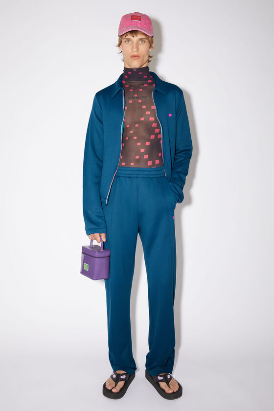 Acne Studios Plain Knitted Sweatpants In Blue