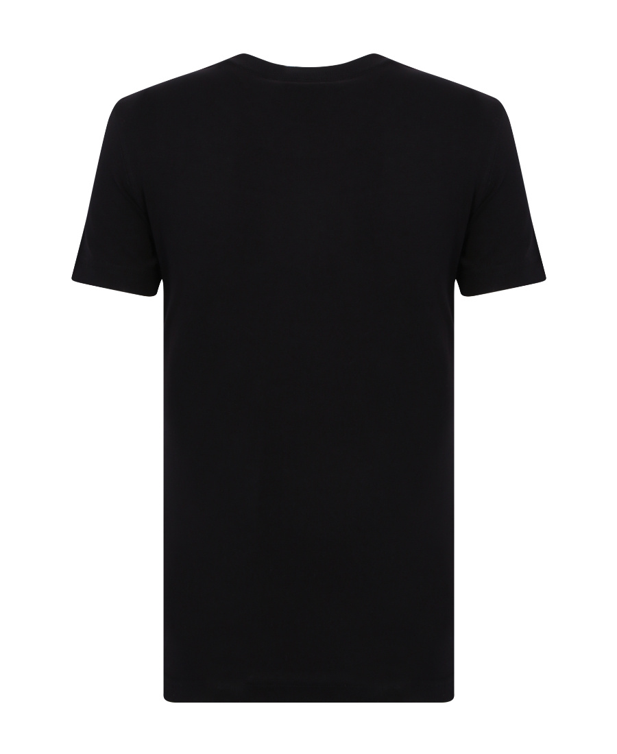 Versace Jeans Logo-print Short-sleeve T-shirt In Black