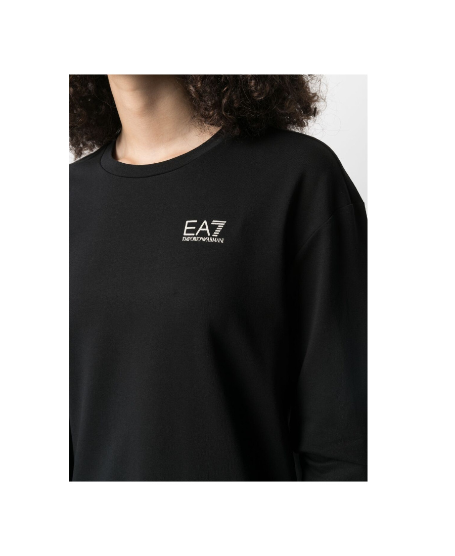 Emporio Armani Logo-print Sweatshirt In Black