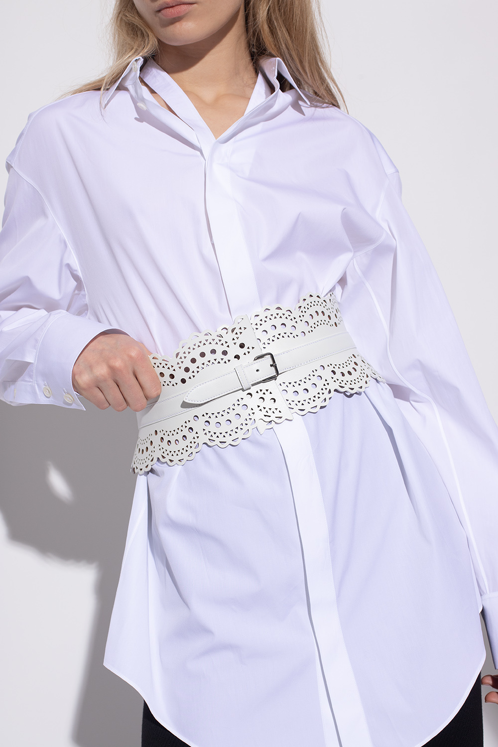 Alaïa Belts In White