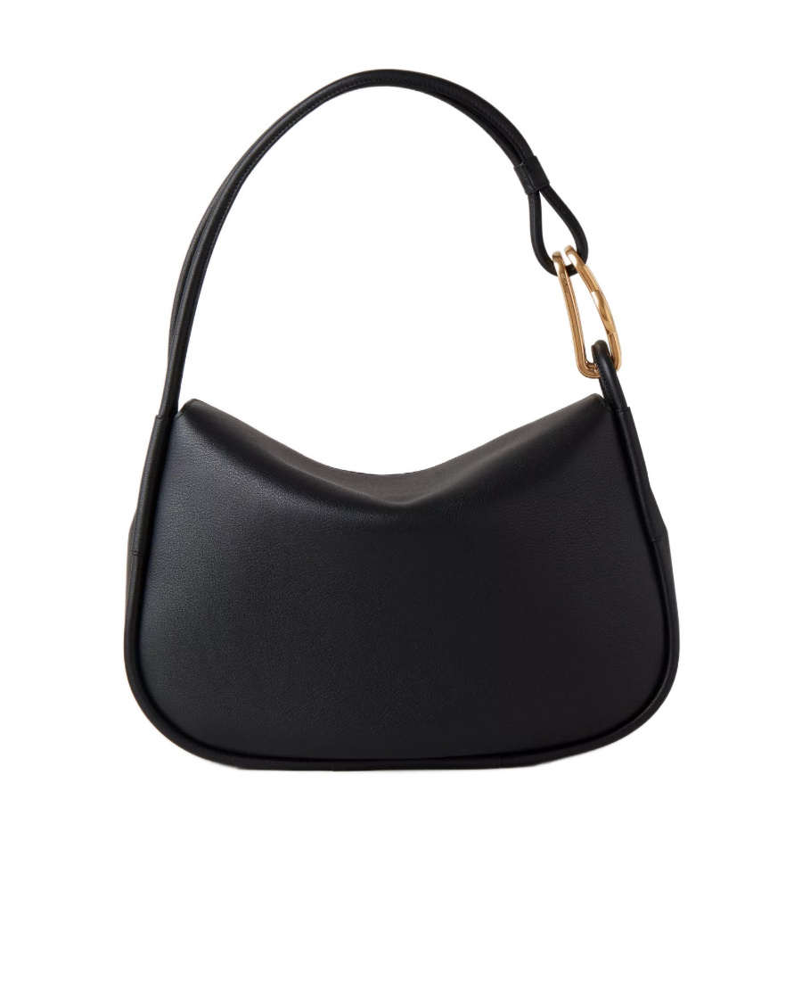 Mulberry Link Drummed Satchel In Black
