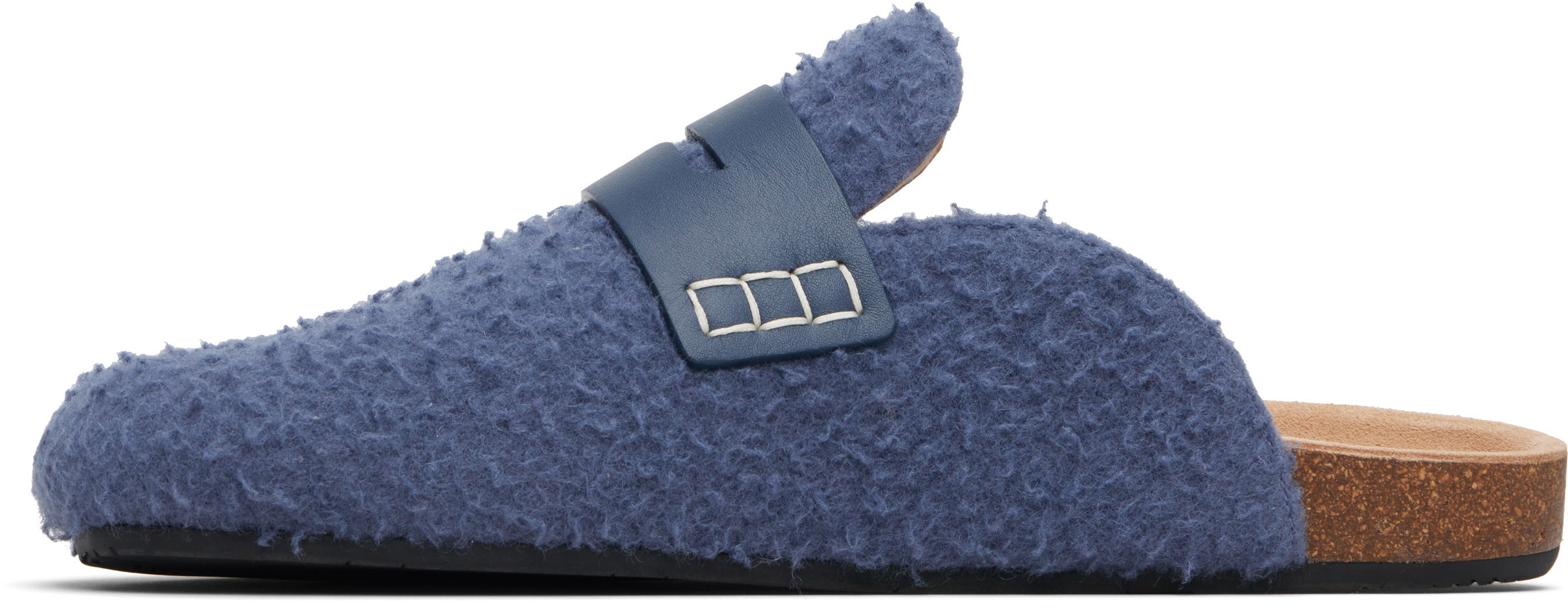 Jw Anderson Round-toe Mules In Blue