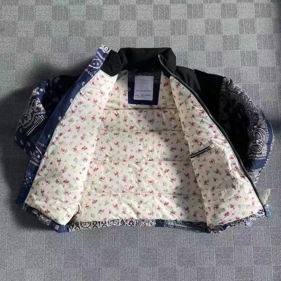READYMADE BANDANA-PRINT PUFFER JACKET