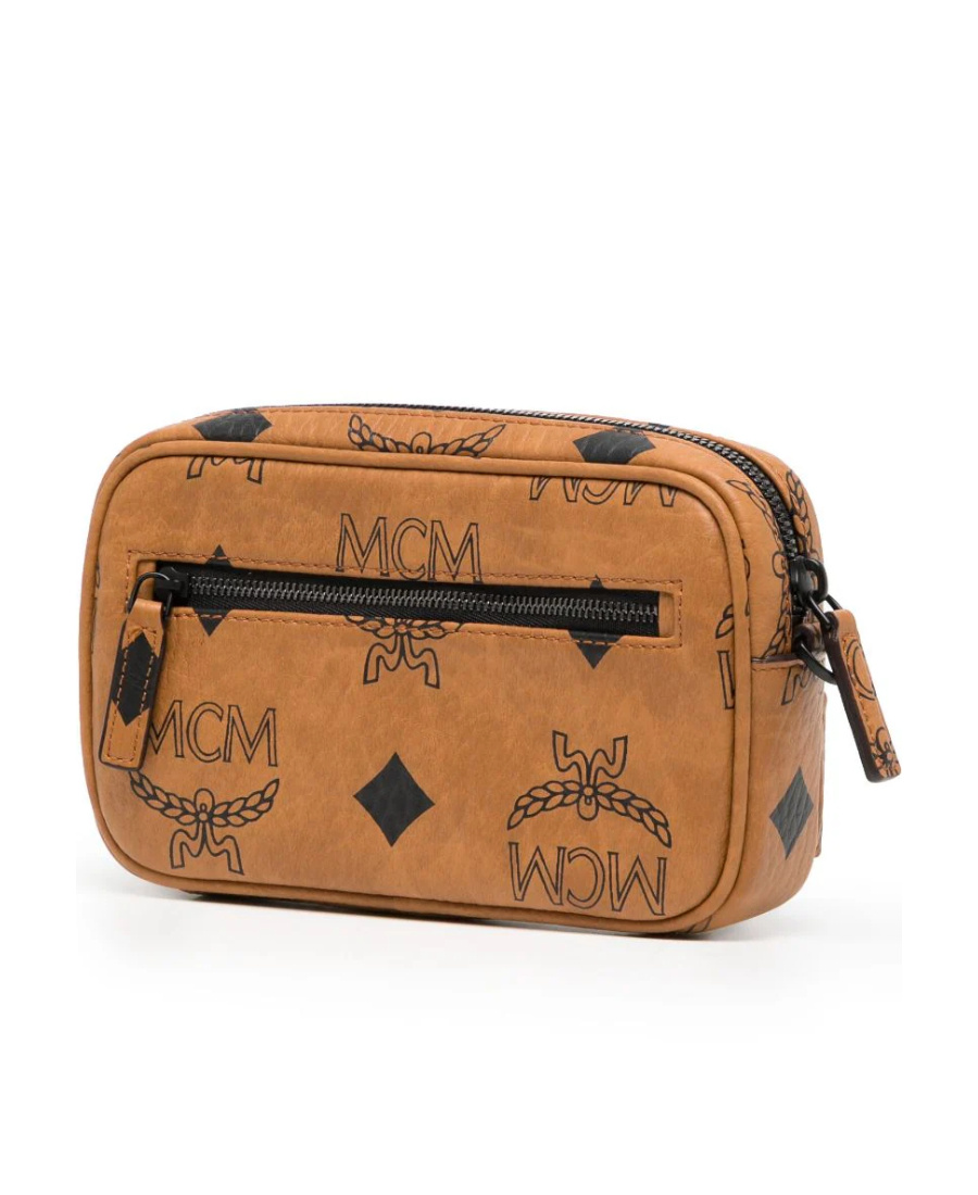 Mcm Aren Wristlet Mini Crossbody Bag In Brown
