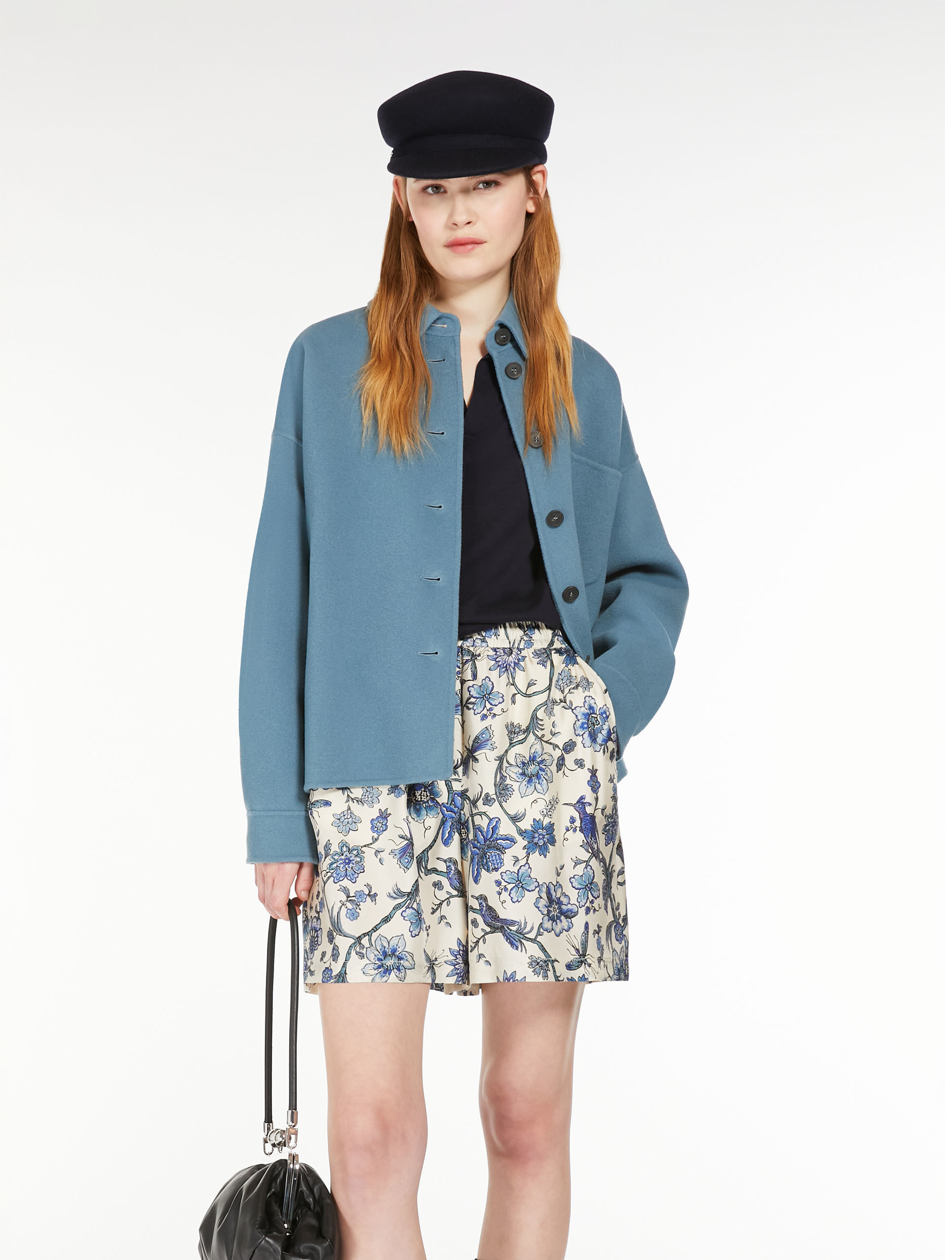 Weekend Max Mara Wool Casual Jacket In Blue