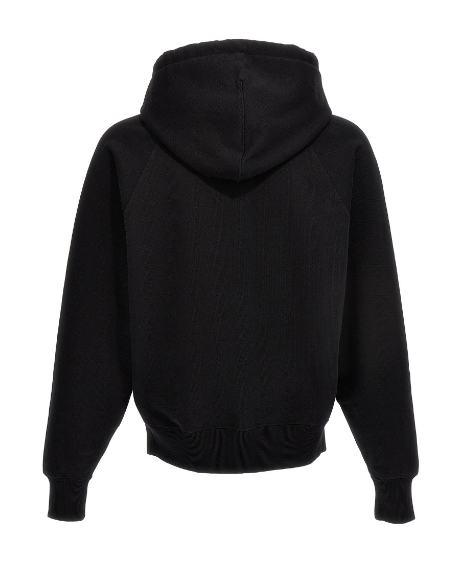 Ami Alexandre Mattiussi Ami Black Cotton Hoodie
