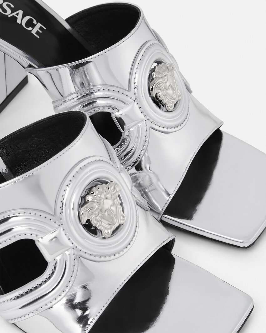 Versace Medusa '95 Mules Métallisés 70 Mm