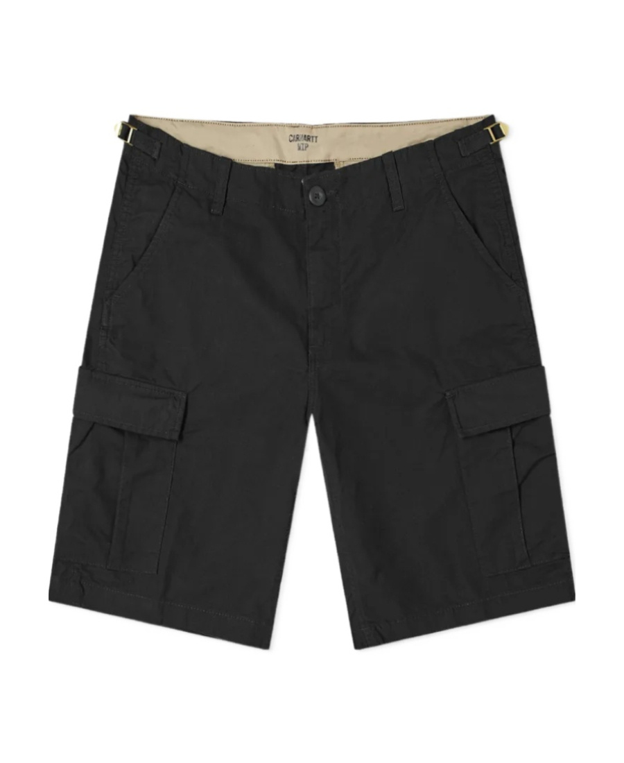 Carhartt Side Logo Patch Shorts In Black