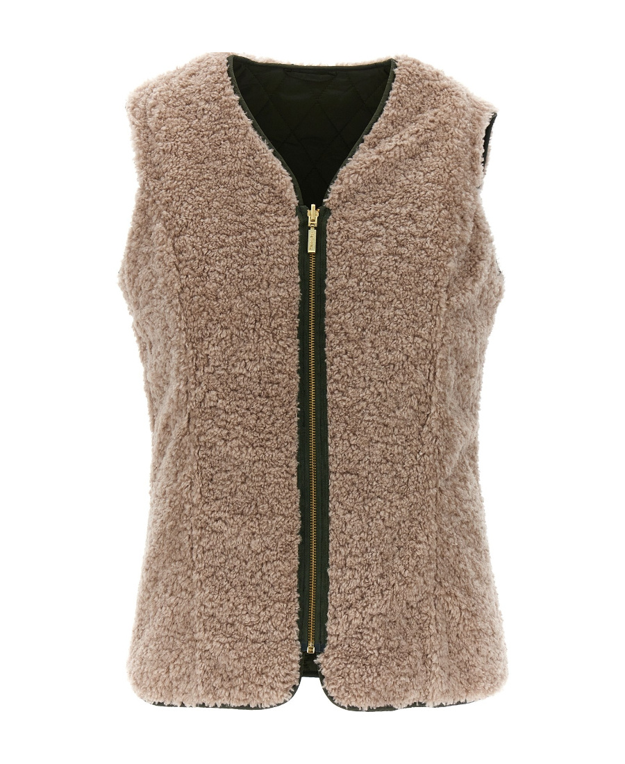 Barbour Reversible Zipped Gilet In Green