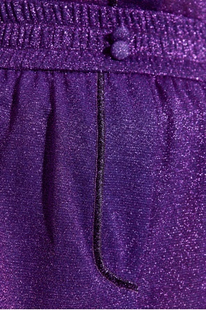 Oseree Lumière Lurex Shorts In Purple