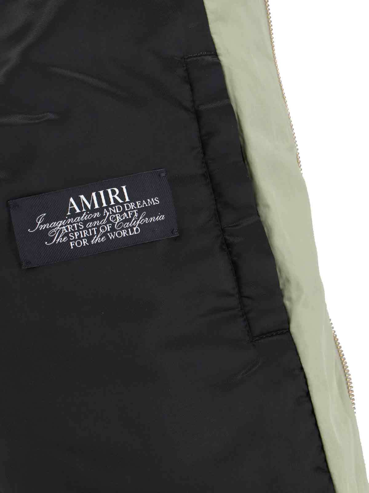 Amiri Embroidered Casual Jacket With Colorful Patches In Brown