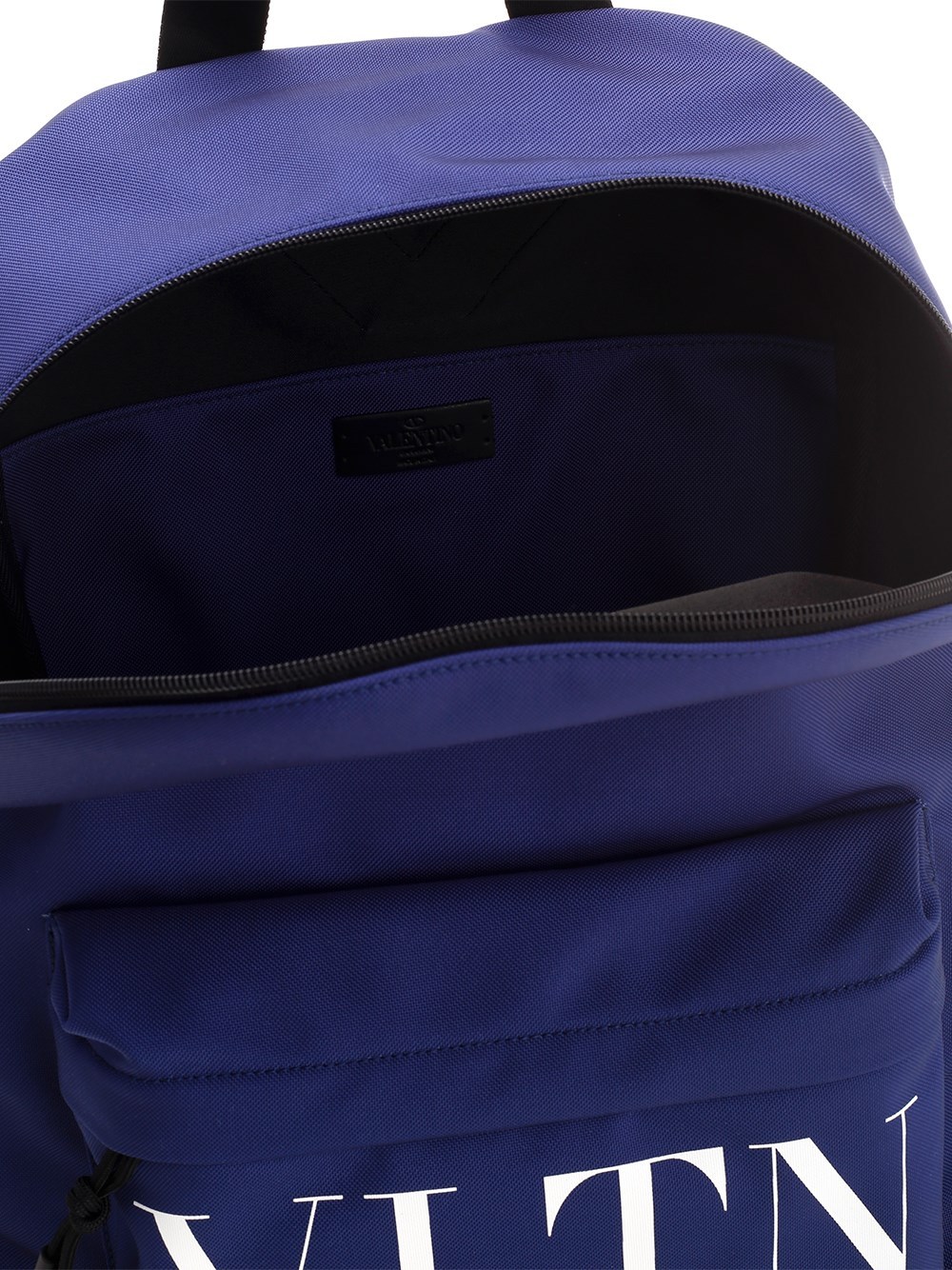Valentino Logo-print Backpack In Blue