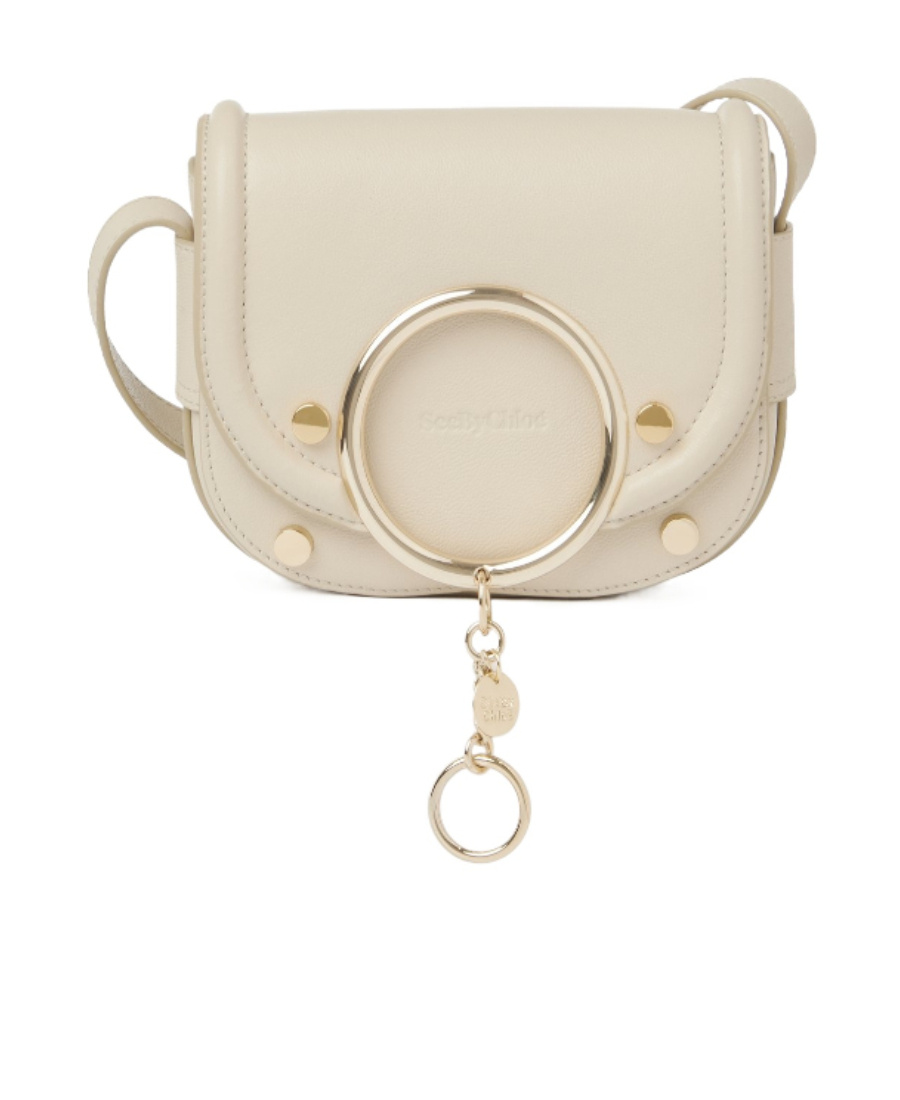 See By Chloé Logo Shoulder Bag In Nude