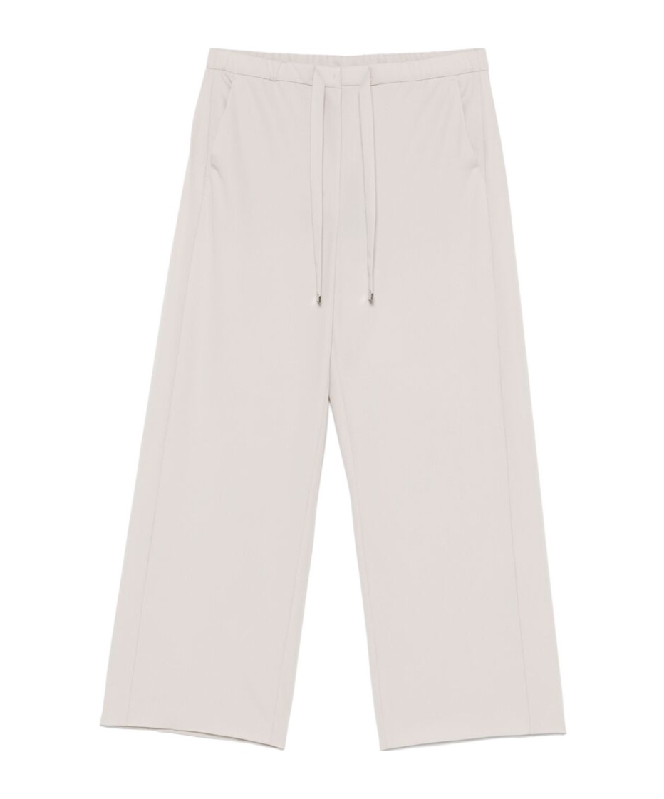 Max Mara Drawstring Wool Jogging Pants In White