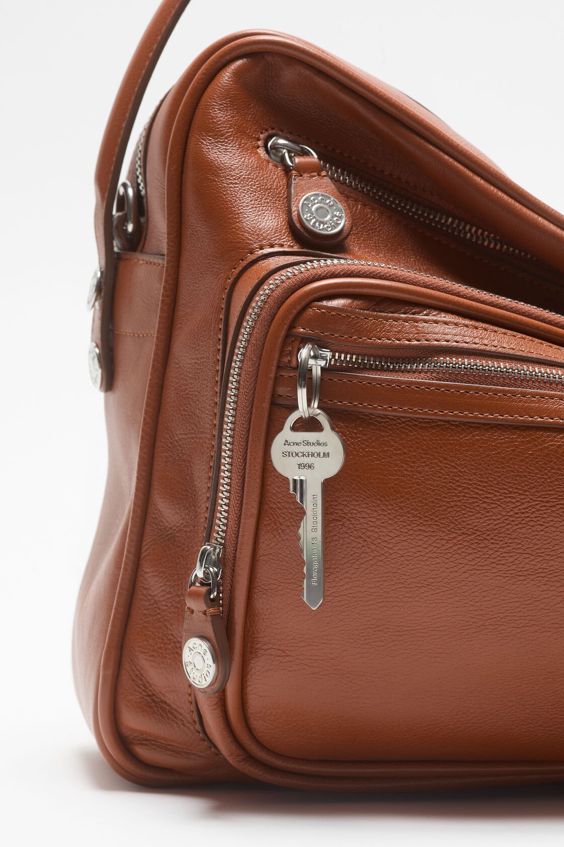 Acne Studios Camero Camera Shoulder Bag In Brown