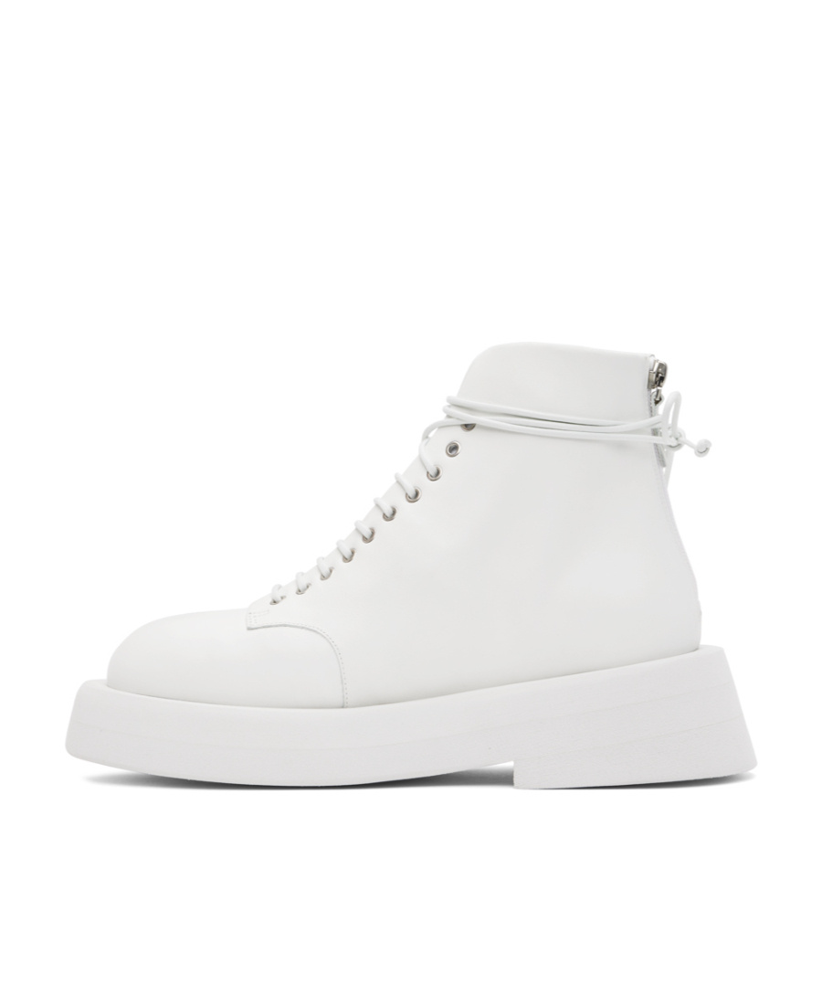 Marsèll White Gomme Gommellone Boots In White