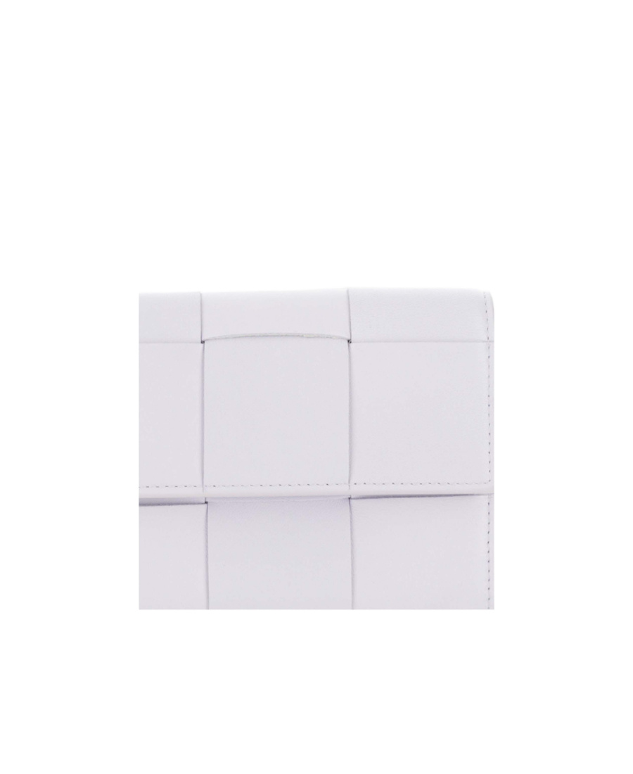 Bottega Veneta Intrecciato Leather Wallet In White