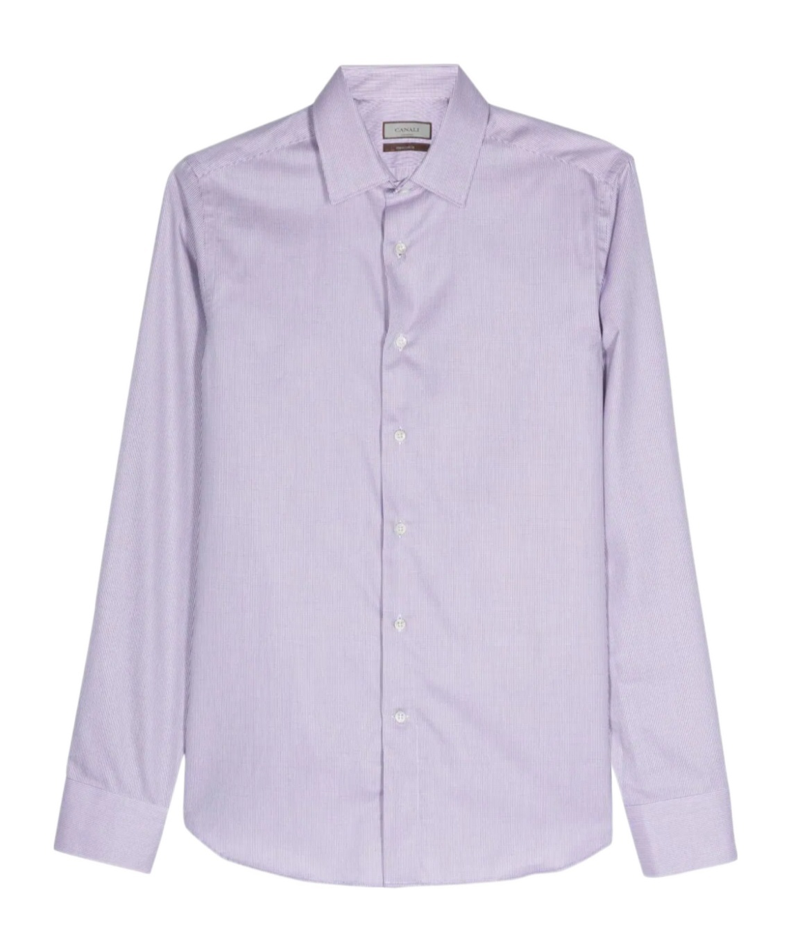 Canali Long-sleeved Shirt In Purple