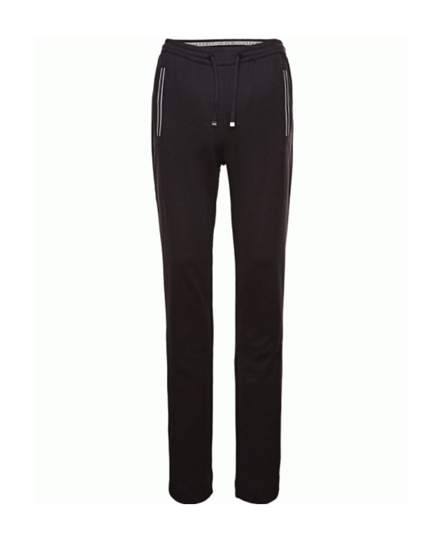 Shop Hugo Boss Logo Details Sweatpants In Black