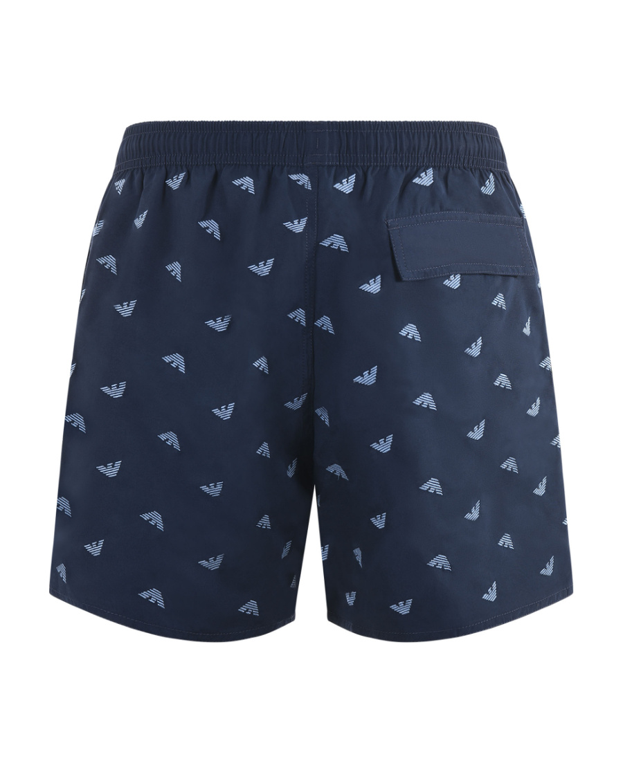 EMPORIO ARMANI LOGO-PRINT SWIM SHORTS 