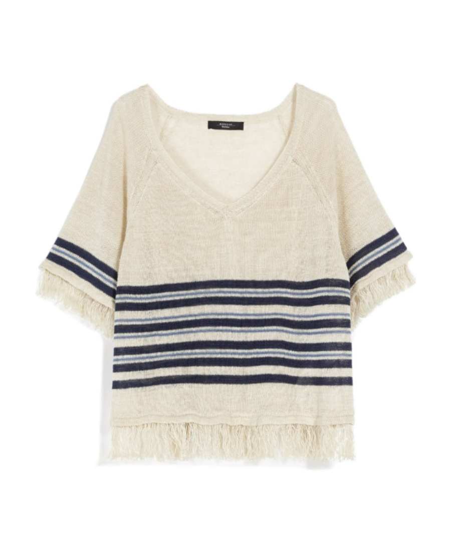 Shop Weekend Max Mara Logo Sweater In Nude