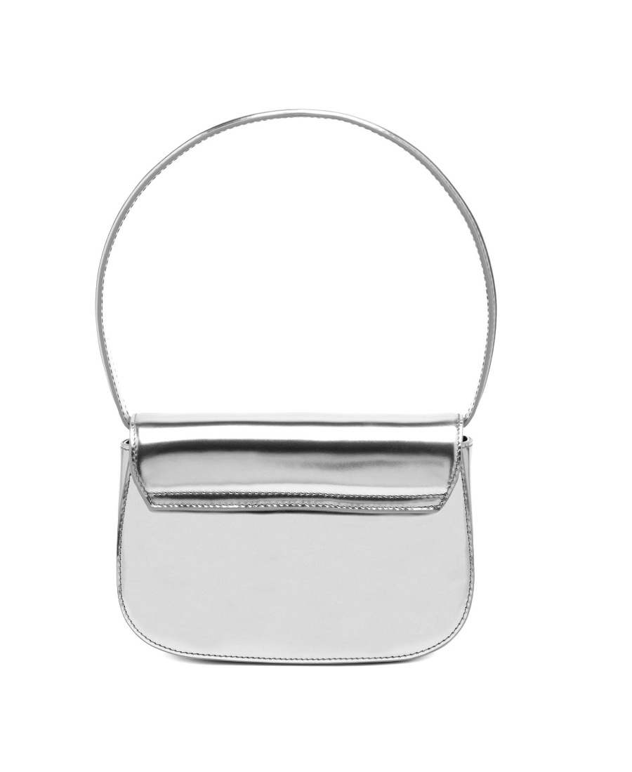 Diesel Luxurious Leather Shoulder Bag 1dr In White