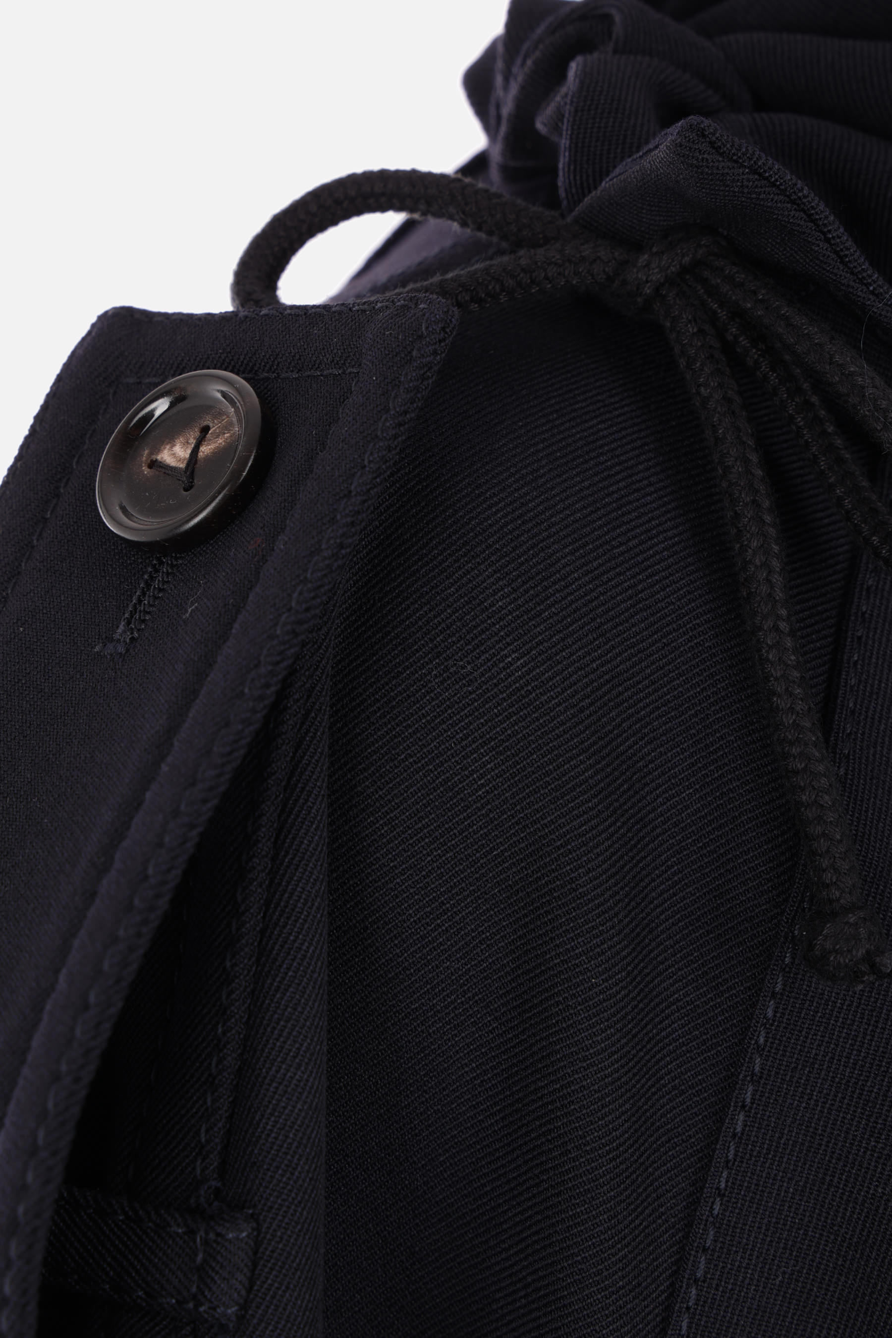 Bottega Veneta Double-breasted Trench Coat In Black