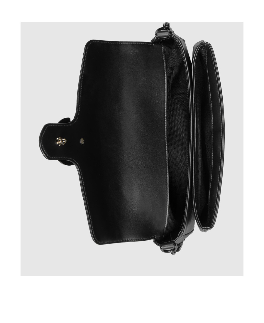 Shop Gucci Gg Marmont Shoulder Bag In Black
