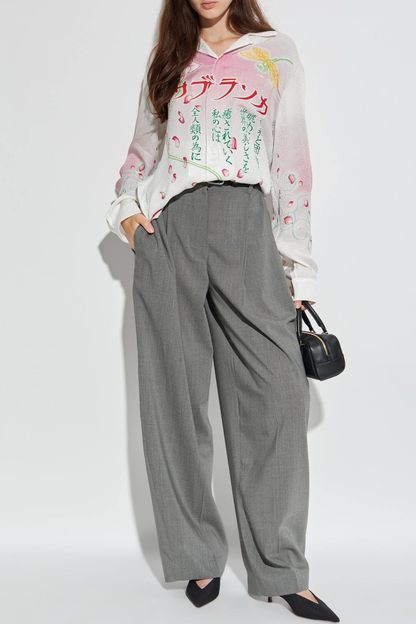 Casablanca Watercolor Gradient Print Shirt In Multi