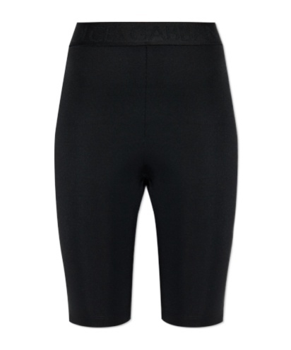Dolce & Gabbana Elastic Waist Shorts In Black