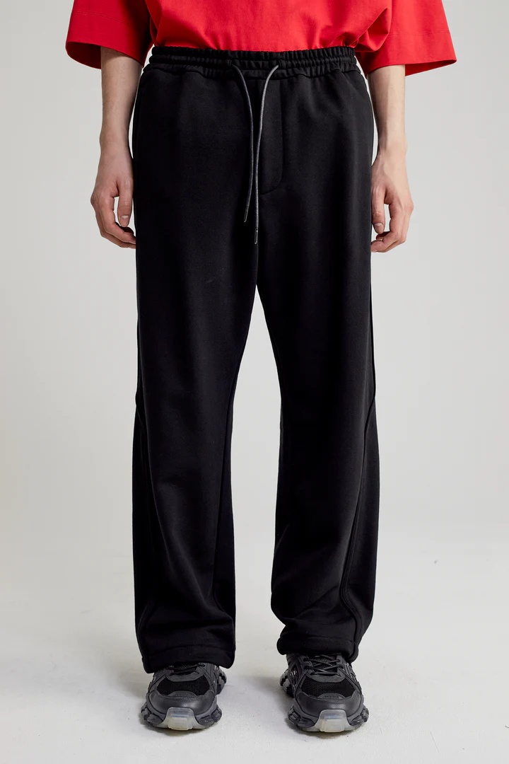 Juunj Juun J Wool And Raffia Pants In Blue