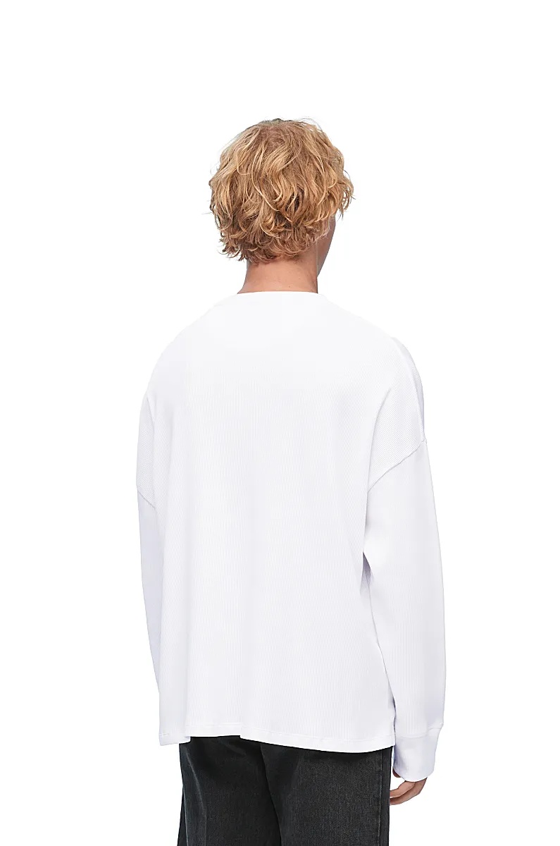 Loewe Oversized Long Sleeve T-shirt In White
